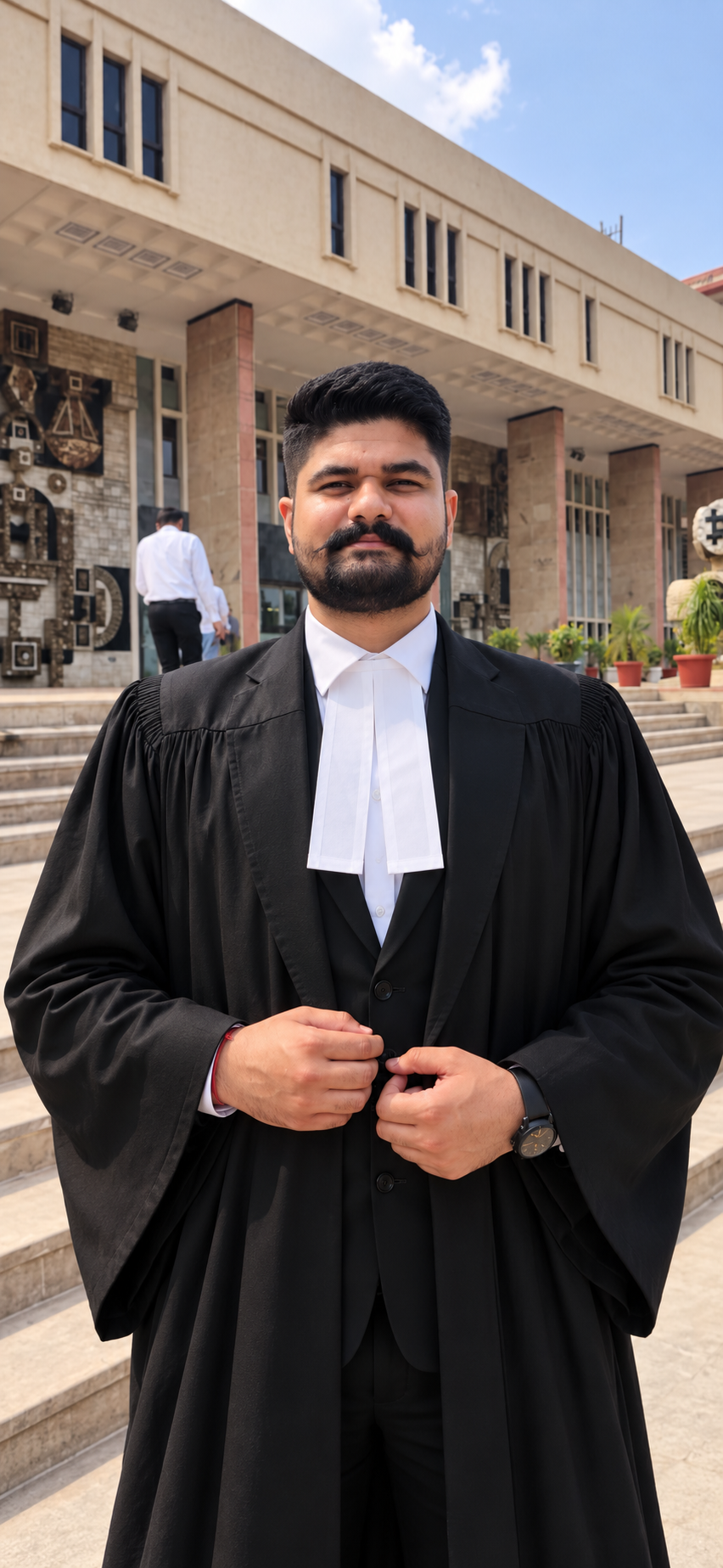 Adv. Bhavesh Saini in advocate attire
